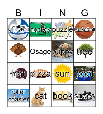 Bingo Card #2 Bingo Card