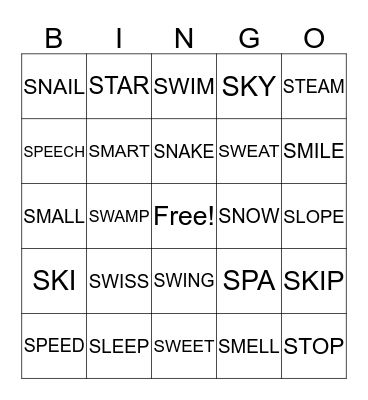 BINGO Card