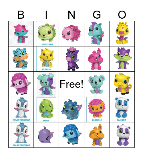 McKynlie's Hatchimals 7th Birthday  Bingo Card