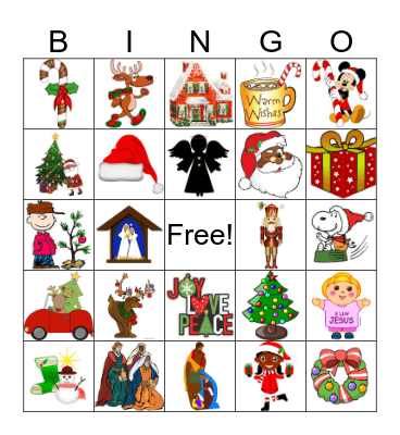 Christmas Bingo Card
