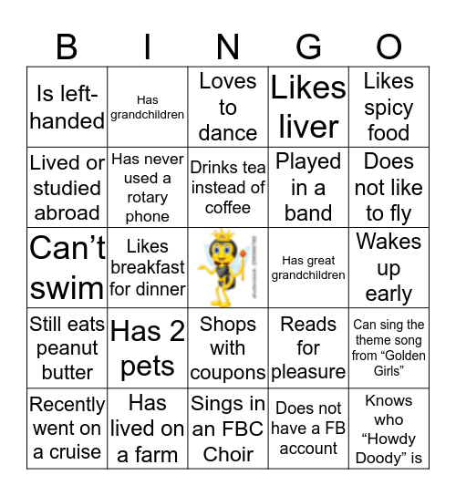 We Bee-Long to Jesus Bingo Card