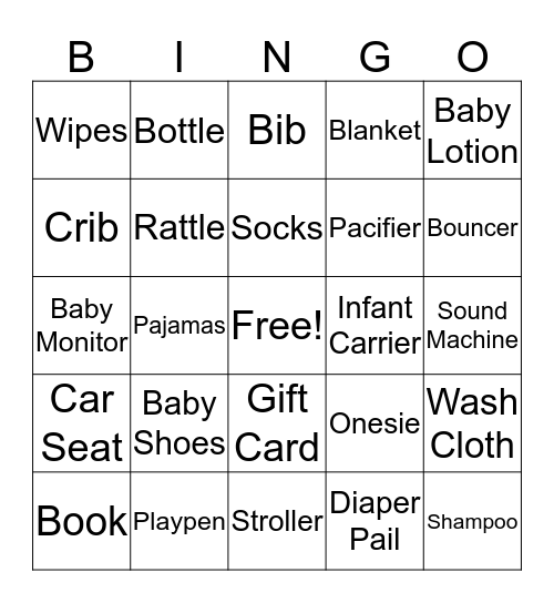 Baby Rivera Bingo Card