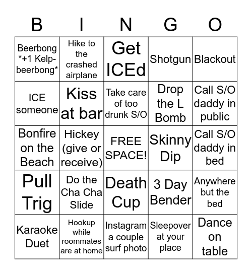 HOEFINO S/O Edition Bingo Card
