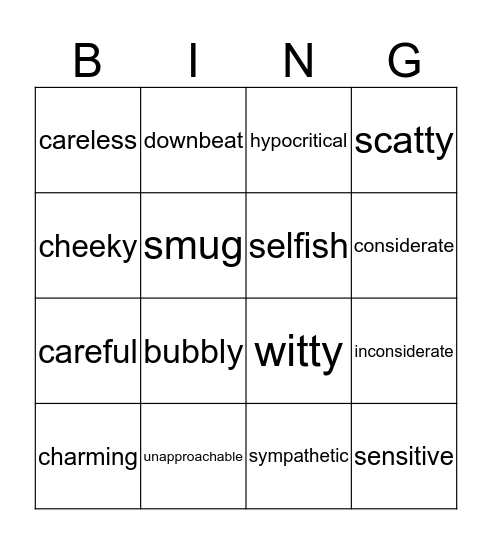 Wow! Amazing! So Cool! Super Klas! Bingo Card