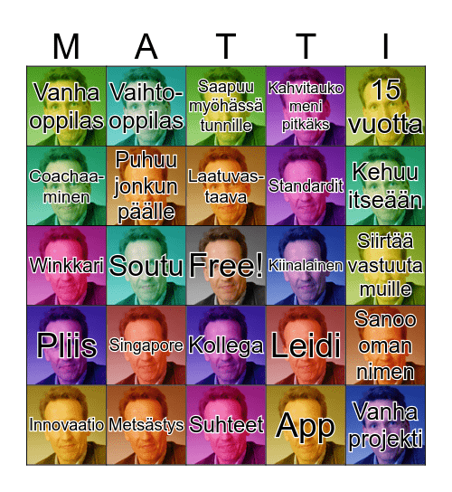 Mieskolais BINGO Card