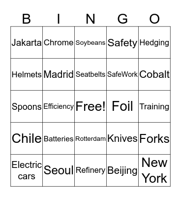 Bingo Card