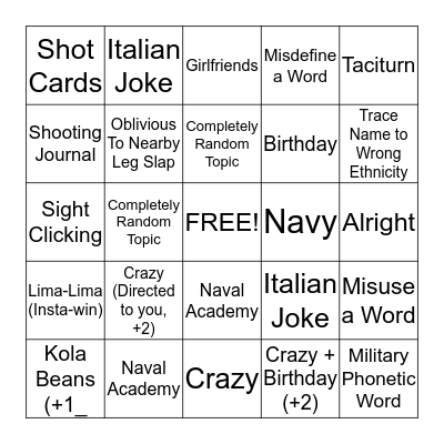 Bingo Card