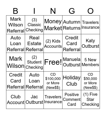BINGO Card