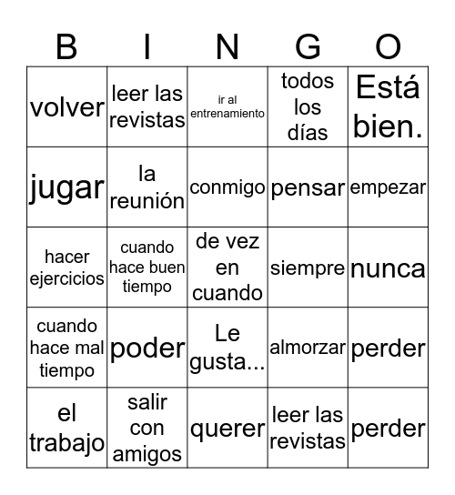 Bingo Card