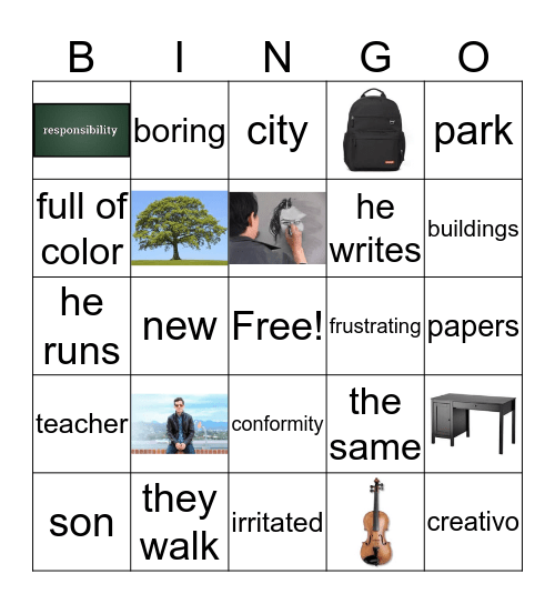 Alike Bingo Card