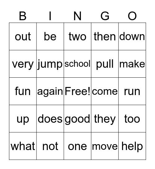 BINGO Card
