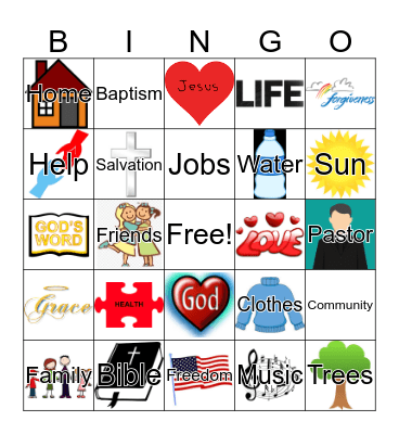 Be Thankful!! Bingo Card