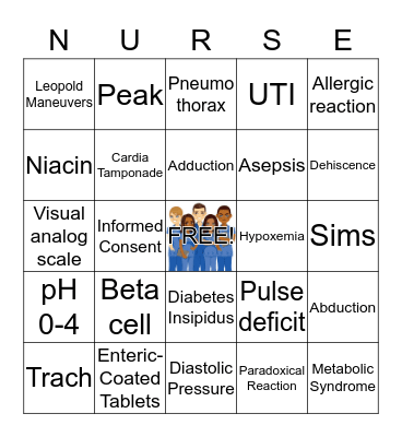 ATI Definition Bingo! Bingo Card
