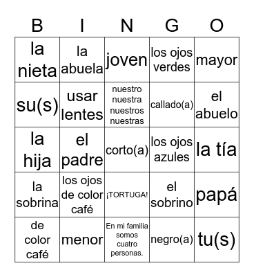 S1A - C5L1 Bingo Card