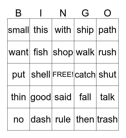 A Big Fish for Max Bingo Card