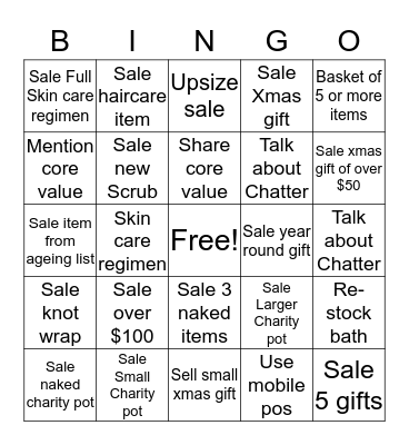 Willowbrook LUSHIES Bingo Card