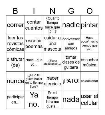 S2A - C5L2 Vocab Bingo Card