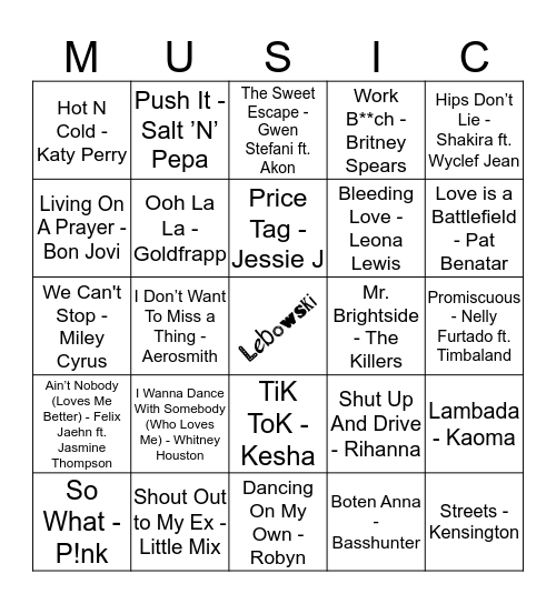 LOUPK #8 Bingo Card