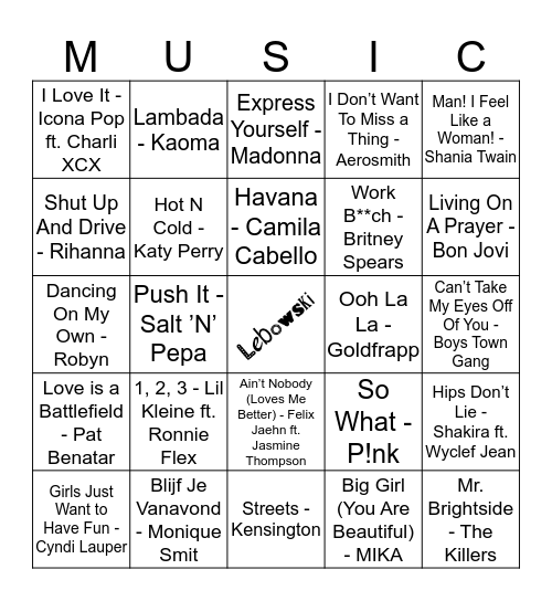 LOUPK #11 Bingo Card