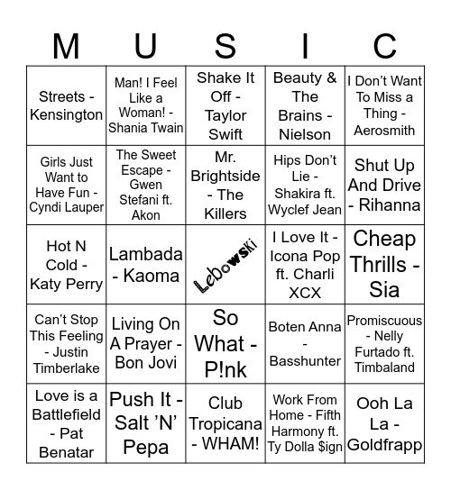 LOUPK #13 Bingo Card