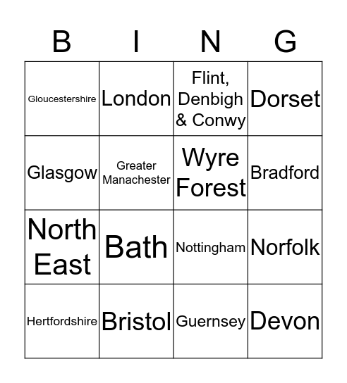 NIGHTSTOP Bingo Card