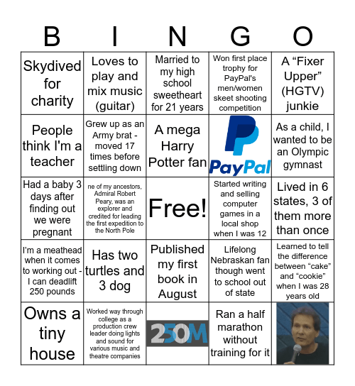 GCS Americas BINGO Card