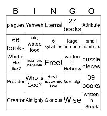 ABC  Bingo Card