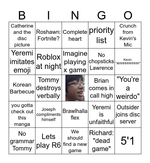 CALL BINGO Card