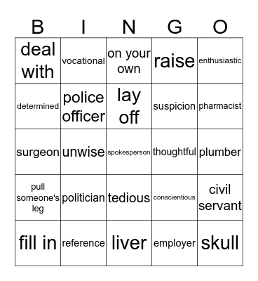 Solutions Intermediate Units 3-4 Bingo Card