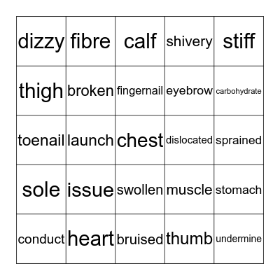 Solutions Intermediate Units 3-4 Bingo Card