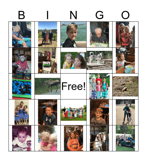 THE BALE FAMILY Bingo Card