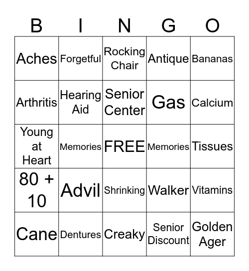 HAPPY 90th BIRTHDAY Bingo Card