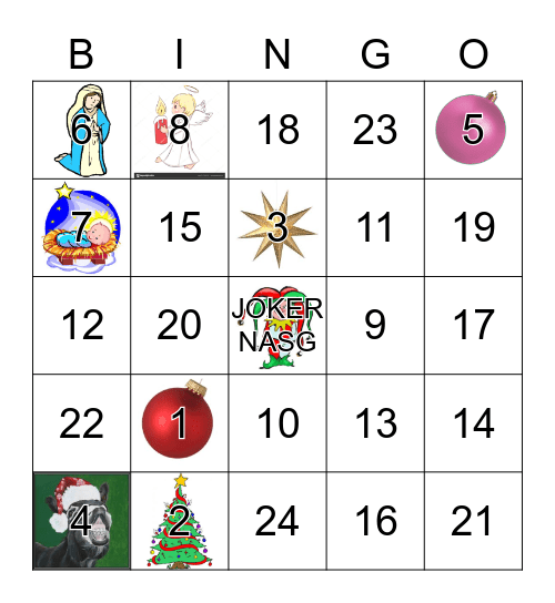 KERSTBINGO NASG 2018 Bingo Card