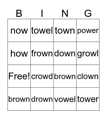 OW Bingo Card