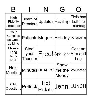 November Education Coumcil BINGO Card