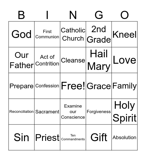 Sorry Bingo Card