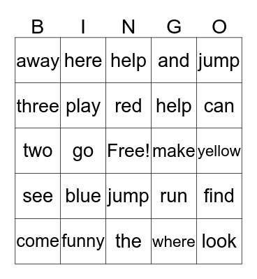 Yanleili's Kinder Words Bingo Card