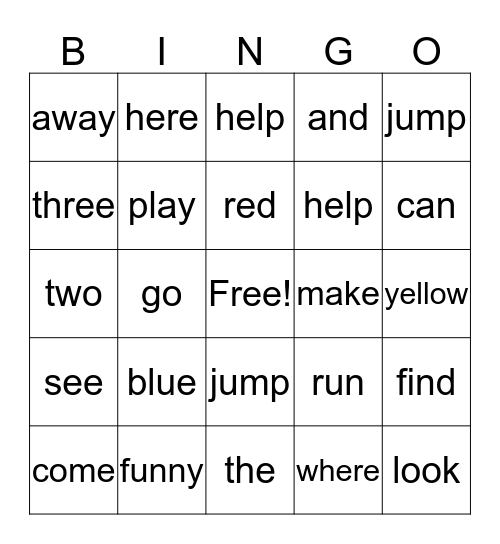 Yanleili's Kinder Words Bingo Card
