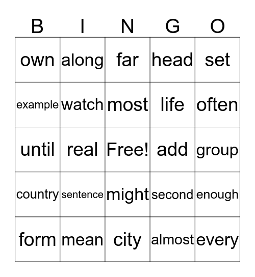 Grade 2 - December Bingo Card