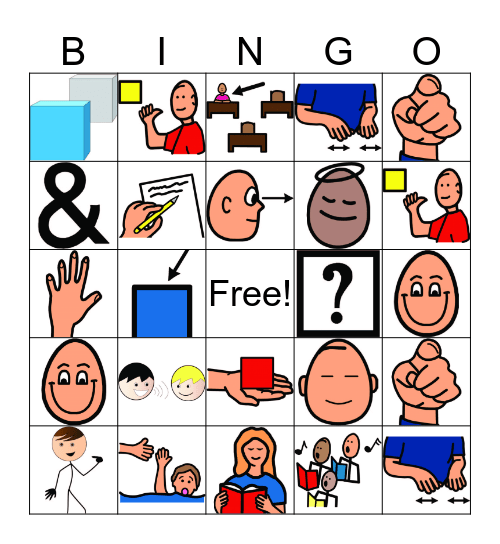 Here Are My Hands Bingo Card