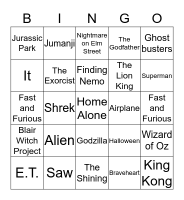 Unprepared Theater Bingo Card