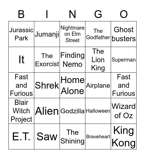 Unprepared Theater Bingo Card