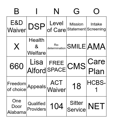 2018 SAIL Retreat Bingo Card