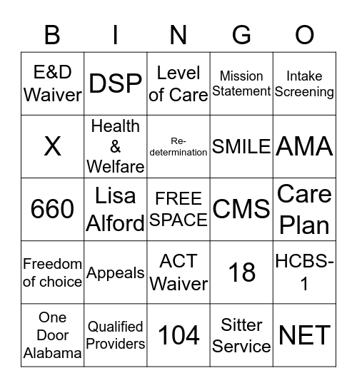 2018 SAIL Retreat Bingo Card