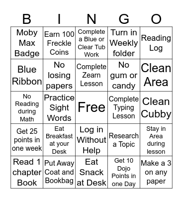 Jayanna's Bingo Challenge Board Bingo Card