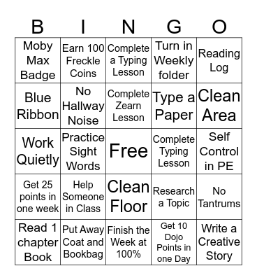 Kaiona's Bingo Challenge Board Bingo Card