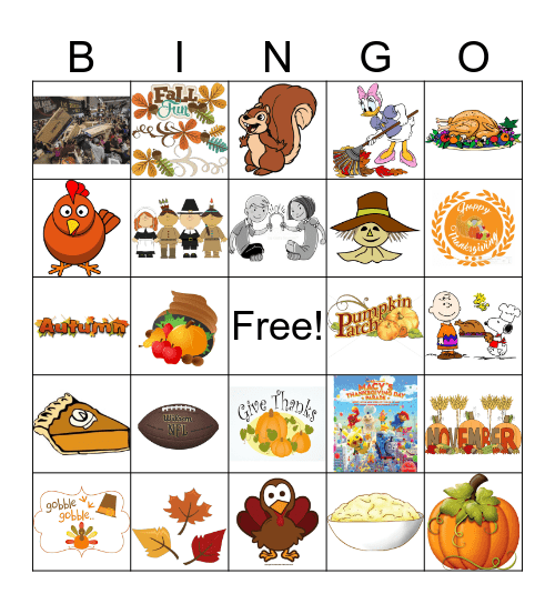 FALL Bingo Card