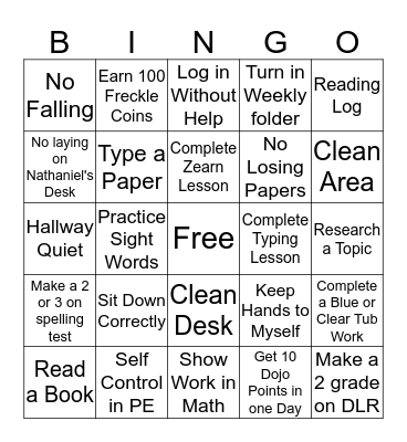Marquale's Bingo Challenge Board Bingo Card
