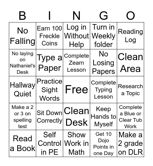 Marquale's Bingo Challenge Board Bingo Card