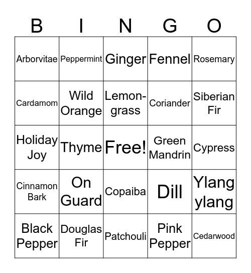 Friendsgiving Bingo Card